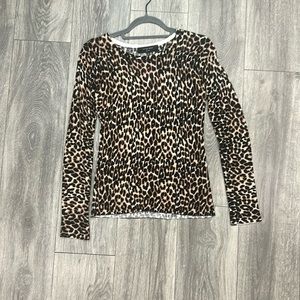 Cheetah Print Sweater top